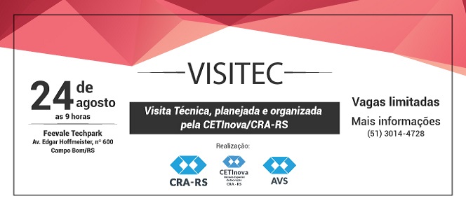 CRA-RS e CETInova promovem visita técnica ao Feevale Techpark